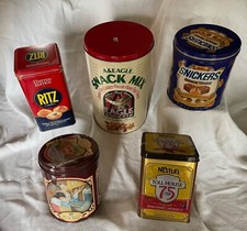 Vintage snack tins for sale  Onsted