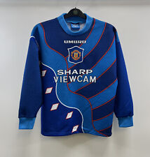 Camisa de futebol Manchester United GK 1995/97 adultos pequena Umbro E362 comprar usado  Enviando para Brazil