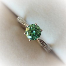 Moissanite verte vvs1 d'occasion  Villars-les-Dombes