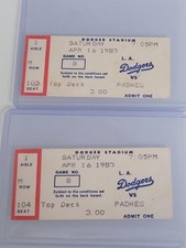 Dodgers padres ticket for sale  San Pedro