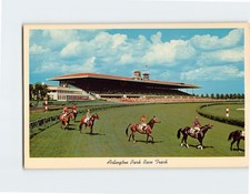 Cartão postal Arlington Park pista de corrida Arlington Heights Illinois EUA comprar usado  Enviando para Brazil