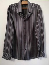 Chemise gris rayures d'occasion Chemise gris rayures d'occasion  Bourg-de-Thizy