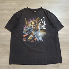 Camiseta preta Bad To The Bone American Biker tamanho XXL 1992 Harley Davidson Hawg comprar usado  Enviando para Brazil