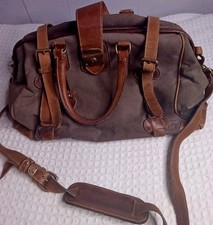 Bolsa de lona/couro/latão vintage Holland Brothers Sport Safari Doctors feita nos EUA comprar usado  Enviando para Brazil
