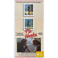 Pôster de filme 9 SEMANAS E MEIA - 13x30 pol. - 1986 - Adrian Lyne, Mickey Rourke - comprar usado  Enviando para Brazil