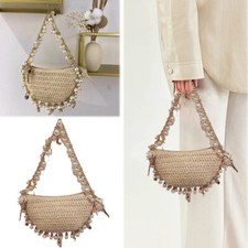 Women Pearl Conch Handbag Breathable Shiny Pearl Clutch Bag Seaside Soft Clutch comprar usado  Enviando para Brazil