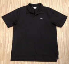 Camisa polo preta manga curta Nike ~ masculina GG ~ disco de tênis de golfe comprar usado  Enviando para Brazil