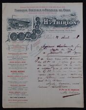 Invoice paris 1908 d'occasion  Expédié en Belgium