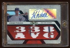 Usado, 2008 TRIPLE THREADS JORGE POSADA AUTÓGRAFO #D /18 RELÓGIO JERSEY JOGO PEÇA 6X  comprar usado  Enviando para Brazil