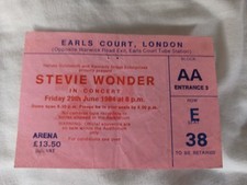 Stevie wonder 1986 for sale  CHESTERFIELD
