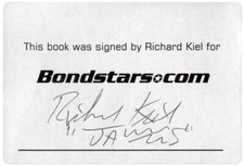 James bond bookplate for sale  SCARBOROUGH