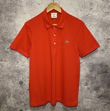 Camisa polo masculina clássica esportiva Lacoste gola vermelha algodão tamanho 5 (M - G) comprar usado  Enviando para Brazil