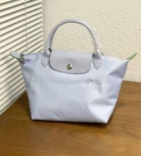 Bolsa Longchamp Le Pliage azul-branco alça original tomada NOVA, usado comprar usado  Enviando para Brazil