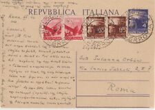 Intero postale luogotenenza usato  Acireale