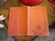 Ancien livret instruction d'occasion  Charnay-lès-Mâcon