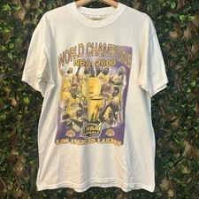 Camiseta vintage LAKERS 2000 World Champions NBA Finals Bryant O’Neal grande comprar usado  Enviando para Brazil