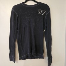 Camisa masculina Aeropostale vintage Y2k malha waffle algodão térmica manga longa.  S comprar usado  Enviando para Brazil