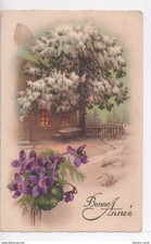 Cpa.voeux.bonne année.sapin n d'occasion  Craponne