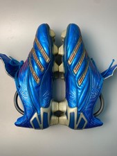 Chuteiras de futebol Adidas Predator Absolute TRX FG Elite couro azul Beckham EUA 8,5 comprar usado  Enviando para Brazil