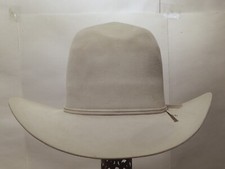 Chapéu de cowboy tamanho 7 3/8 Resistol 20X ferradura diamante barriga de prata castor, usado comprar usado  Enviando para Brazil