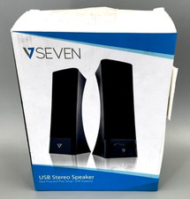 Sistema de alto-falante estéreo alimentado por USB 2.0 V7 5 W RMS ✅❤️️✅❤️️ NOVO! Caixa aberta! comprar usado  Enviando para Brazil