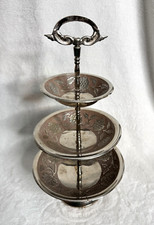 Vintage silverplated tier for sale  Leesville