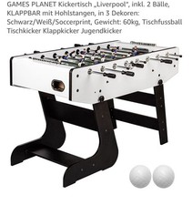 Kickertisch klappbar gebraucht kaufen  Fürth