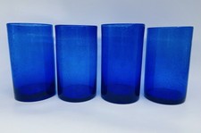 Conjunto de 4 copos Artland soprados à mão íris cobalto bolha semente Highball Tumbler comprar usado  Enviando para Brazil