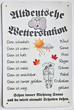 Wetterstation blechschild cm gebraucht kaufen  Mayen