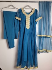 Blue net indian for sale  DAGENHAM