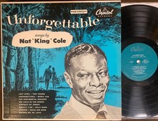 NAT "KING" COLE Unforgettable - 1956 Pressing Capitol Mono LP - LOVELY VG+, usado comprar usado  Enviando para Brazil