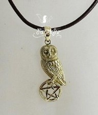 Bronze owl pentagram for sale  PRESCOT