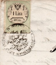 1856 francobollo marca usato  Roma