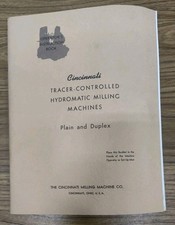 Fresadoras controladas por rastreador Cincinnati manual do usuário do operador vintage vintage vintage comprar usado  Enviando para Brazil