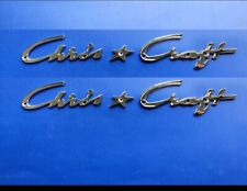 2 conjuntos de emblema Chris * Craft vintage cromado logotipo versão pequena comprar usado  Enviando para Brazil