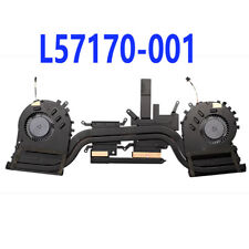 Radiador dissipador de calor ventilador de refrigeração CPU GPU laptop HP 15-DK TPN-C141 L57170-001 comprar usado  Enviando para Brazil