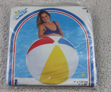 Usado, RARO Vintage 1997 INTEX Conjunto Molhado CLÁSSICO 48" Inflável BOLA DE PRAIA Vinil Brilhante comprar usado  Enviando para Brazil