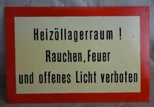 Altes blechschild heizöl gebraucht kaufen  Deutschland