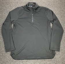 Usado, Pulôver Reebok 1/4 zíper camisa casual masculina grande preta manga longa comprar usado  Enviando para Brazil