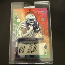 DJ Giddens 5 kart Stacked Deck Rainbow Ace Of Diamonds 1/1 Auto na sprzedaż  Wysyłka do Poland