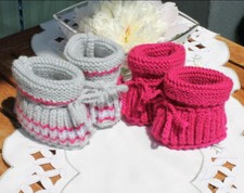 Babyschuhe gestrickt paar gebraucht kaufen  St. Egidien