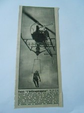 Coupure de Presse 1955 Voici l'Hélicoptrapèze Trudy et Struppi Luvas Allemagne comprar usado  Enviando para Brazil