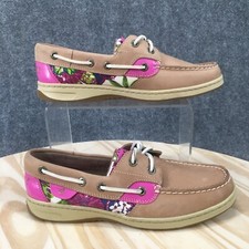 Sapatos Sperry Top Sider Feminino 6 M Barco Couro Bege Casual Conforto Baixo 9266669 comprar usado  Enviando para Brazil