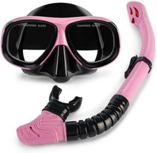 Conjunto de snorkeling premium: óculos de natação de silicone seco e prescrição comprar usado  Enviando para Brazil