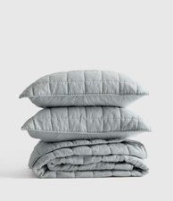 CONJUNTO DE COLCHAS CAIXA DE LINHO EUROPEU MARMELO KING CAL KING COVERLET NÉVOA COLCHA NOVO SEM ETIQUETAS comprar usado  Enviando para Brazil