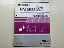 Usado Pajero Io Explicação de Manutenção Manual Diagrama de Fiação Elétrica Collecti comprar usado  Enviando para Brazil