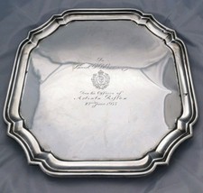Silver military salver for sale  BURNHAM-ON-SEA