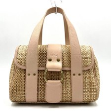 Bolsa de palha Chloe mini bolsa logotipo bolsa feminina rosa – estilo cesta chique para primavera comprar usado  Enviando para Brazil