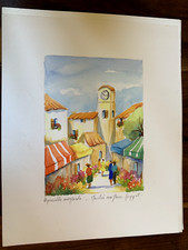 Aquarelle originale honnet d'occasion  Cagnes-sur-Mer