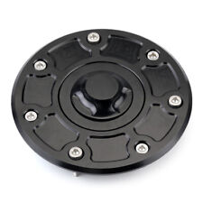 Tampa do tanque de combustível gravata borboleta CNC preta para Kawasaki ZR-7 ZXR 400 750 ZR 550 750, usado comprar usado  Enviando para Brazil